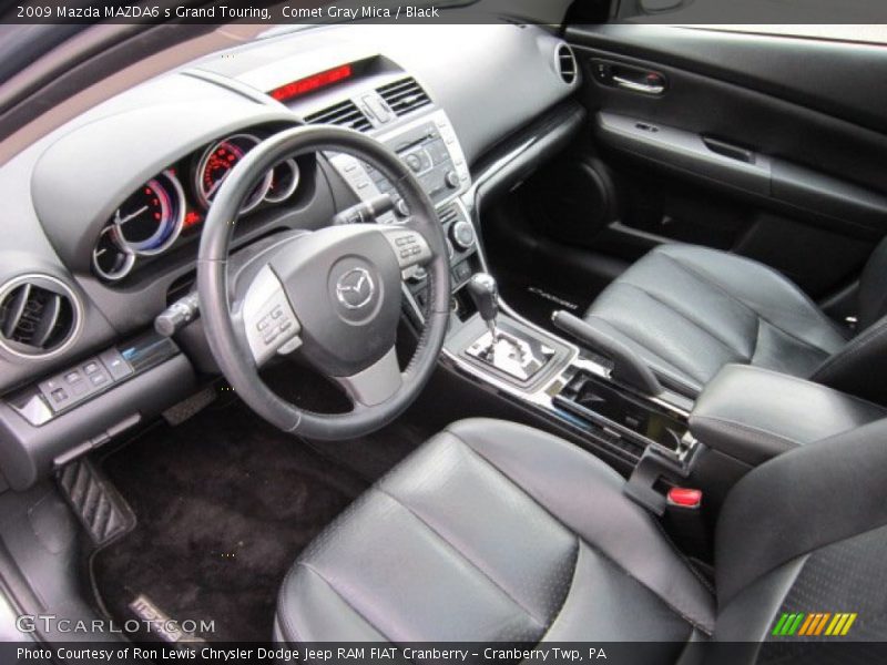 Comet Gray Mica / Black 2009 Mazda MAZDA6 s Grand Touring