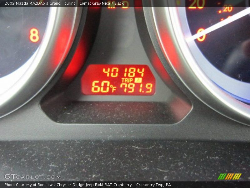 Comet Gray Mica / Black 2009 Mazda MAZDA6 s Grand Touring
