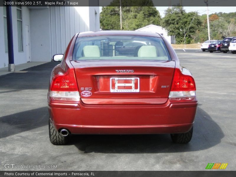 Maple Red / Taupe 2008 Volvo S60 2.5T