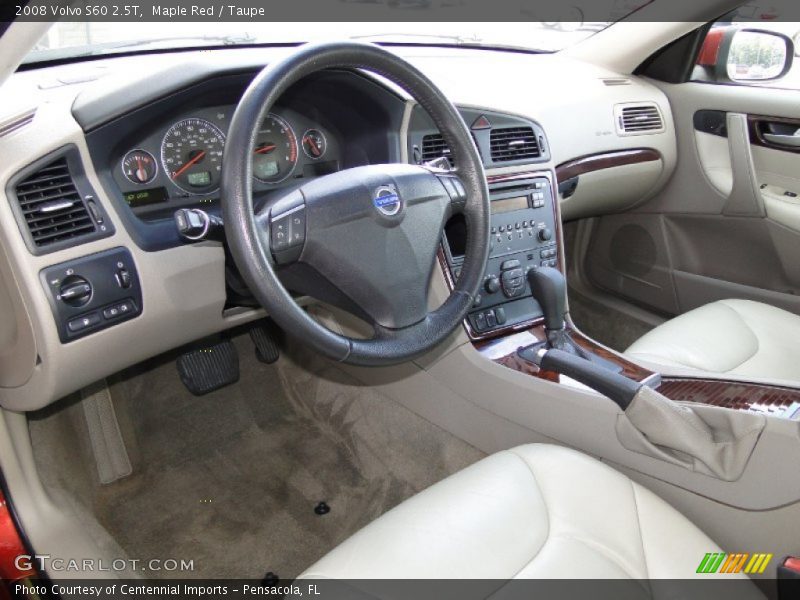Maple Red / Taupe 2008 Volvo S60 2.5T