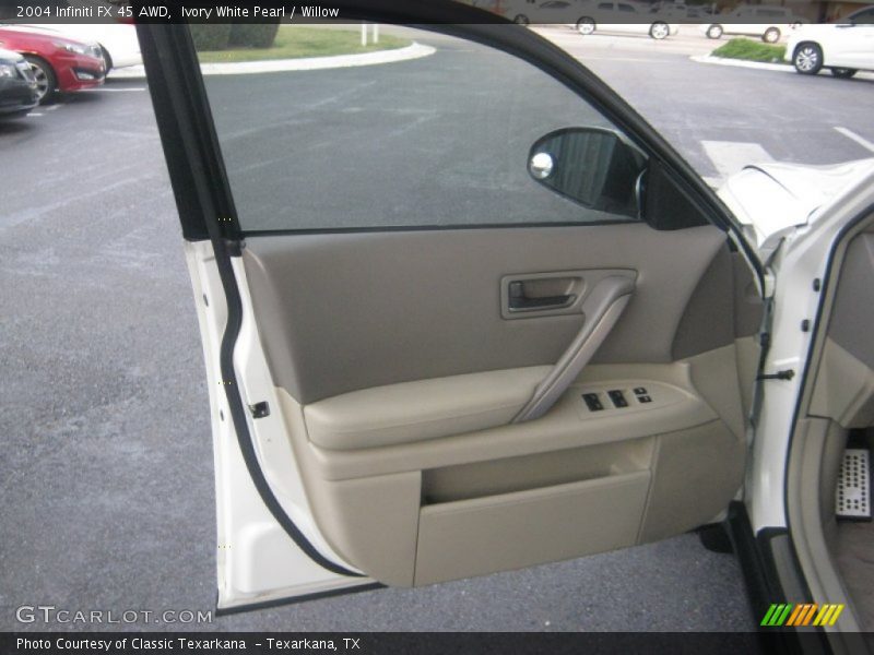 Ivory White Pearl / Willow 2004 Infiniti FX 45 AWD