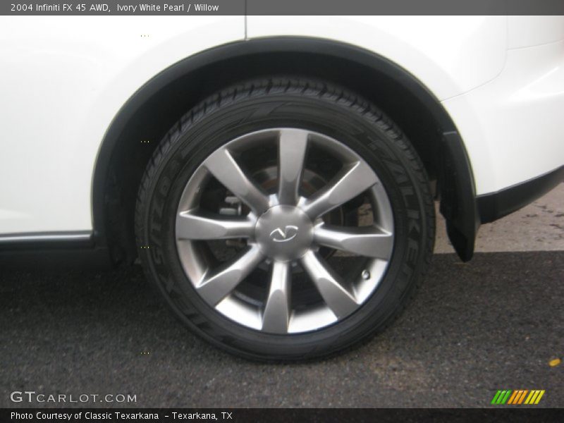Ivory White Pearl / Willow 2004 Infiniti FX 45 AWD