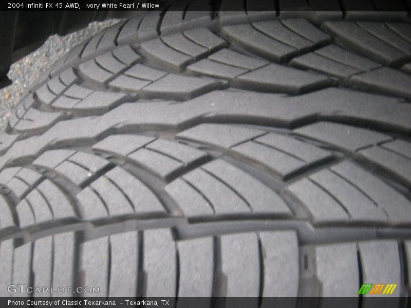 Ivory White Pearl / Willow 2004 Infiniti FX 45 AWD