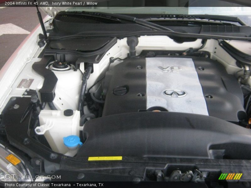 Ivory White Pearl / Willow 2004 Infiniti FX 45 AWD