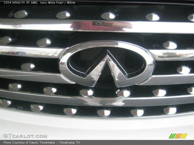 Ivory White Pearl / Willow 2004 Infiniti FX 45 AWD