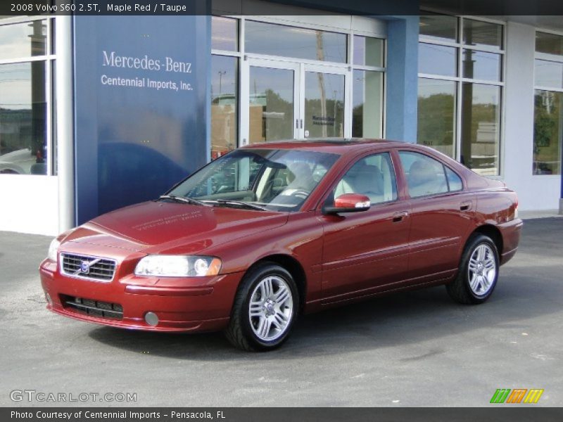 Maple Red / Taupe 2008 Volvo S60 2.5T