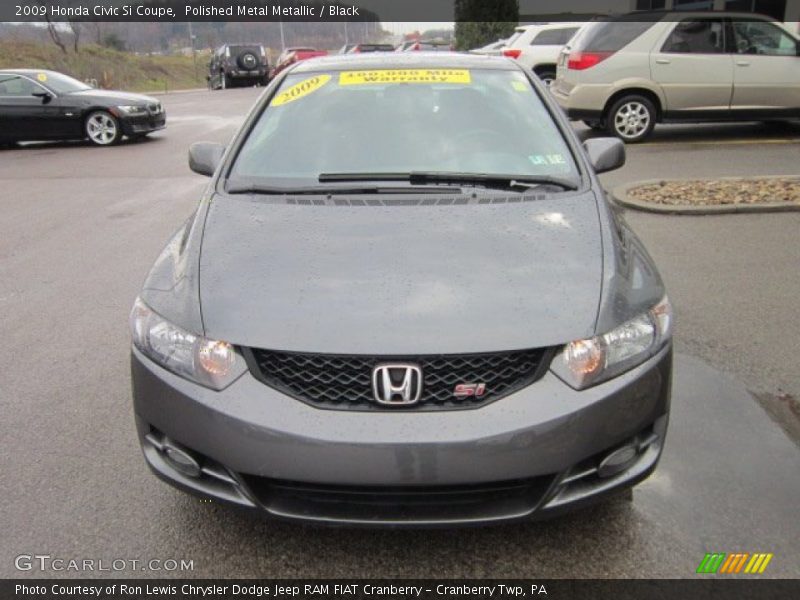 Polished Metal Metallic / Black 2009 Honda Civic Si Coupe