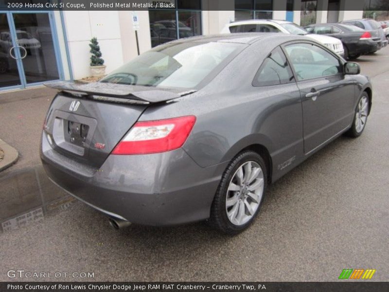 Polished Metal Metallic / Black 2009 Honda Civic Si Coupe