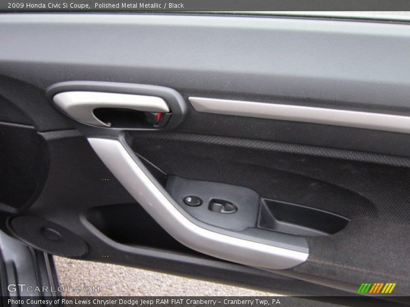 Polished Metal Metallic / Black 2009 Honda Civic Si Coupe