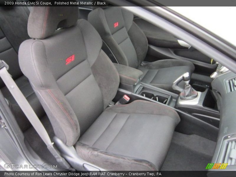 Polished Metal Metallic / Black 2009 Honda Civic Si Coupe