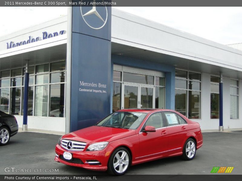 Mars Red / Almond/Mocha 2011 Mercedes-Benz C 300 Sport