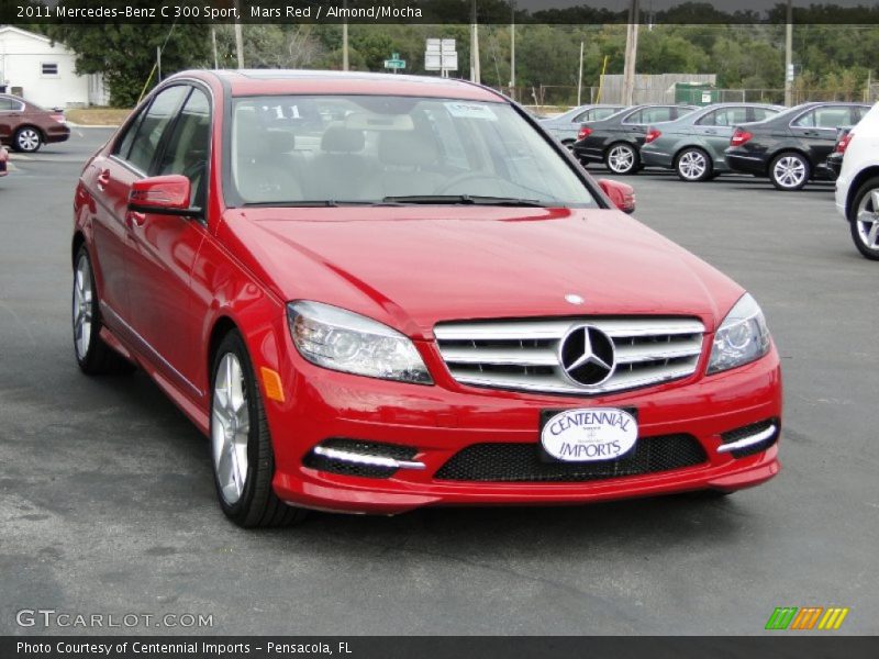 Mars Red / Almond/Mocha 2011 Mercedes-Benz C 300 Sport
