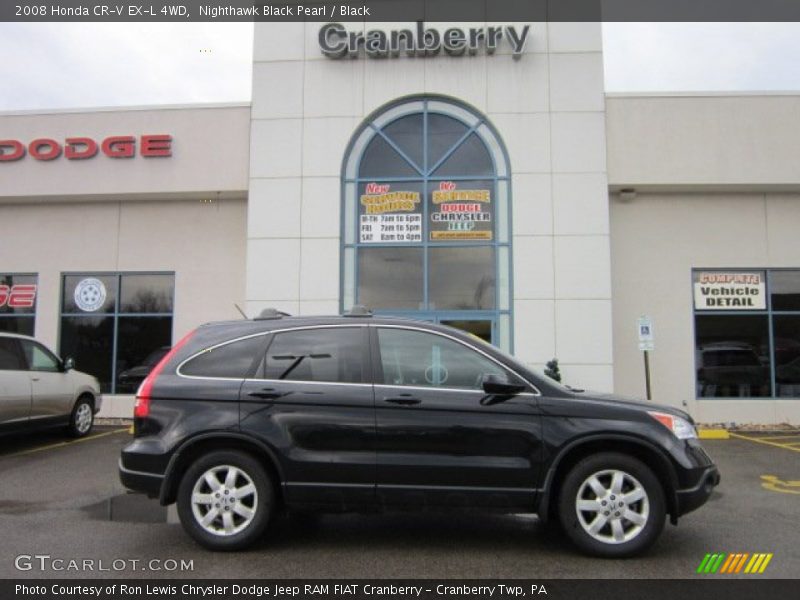 Nighthawk Black Pearl / Black 2008 Honda CR-V EX-L 4WD