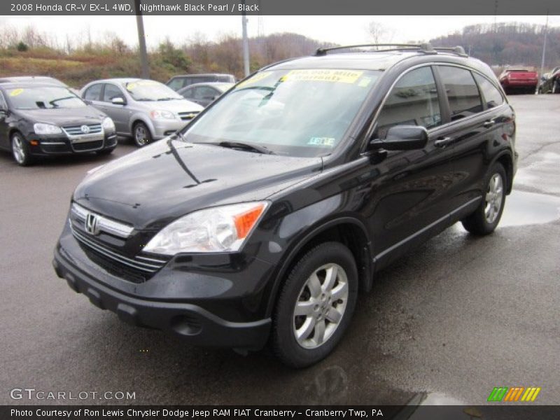 Nighthawk Black Pearl / Black 2008 Honda CR-V EX-L 4WD