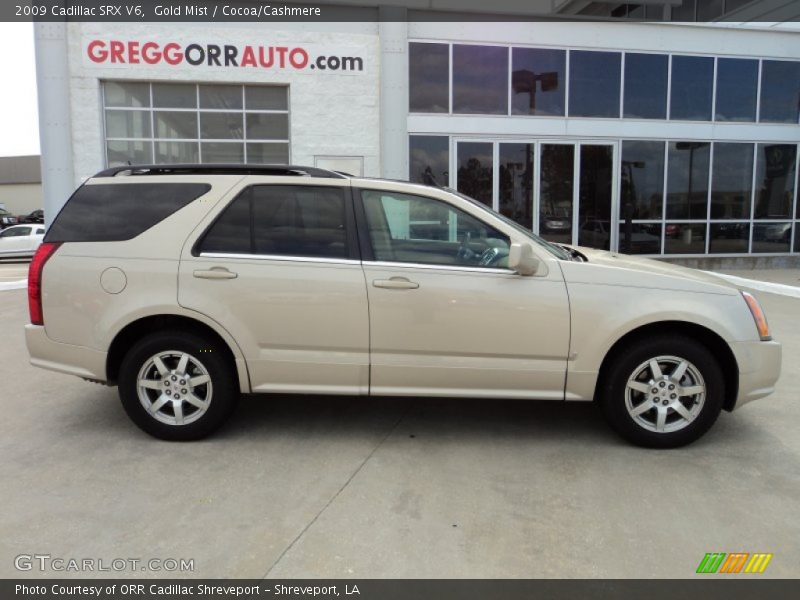 Gold Mist / Cocoa/Cashmere 2009 Cadillac SRX V6