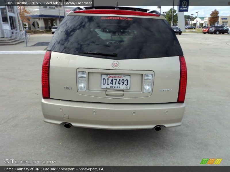 Gold Mist / Cocoa/Cashmere 2009 Cadillac SRX V6