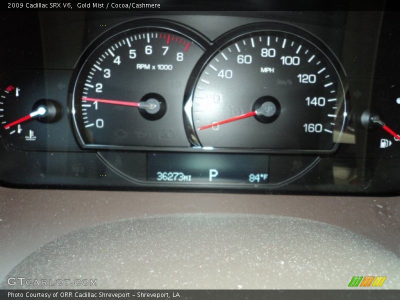Gold Mist / Cocoa/Cashmere 2009 Cadillac SRX V6
