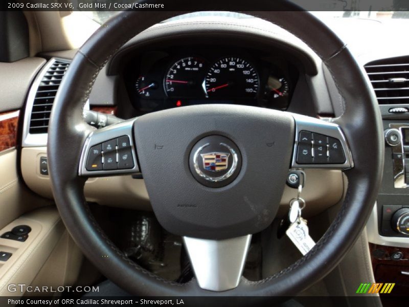 Gold Mist / Cocoa/Cashmere 2009 Cadillac SRX V6