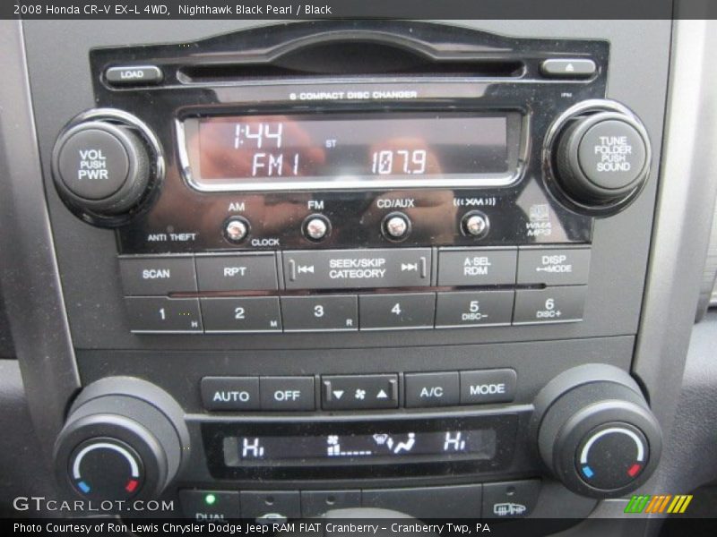 Nighthawk Black Pearl / Black 2008 Honda CR-V EX-L 4WD