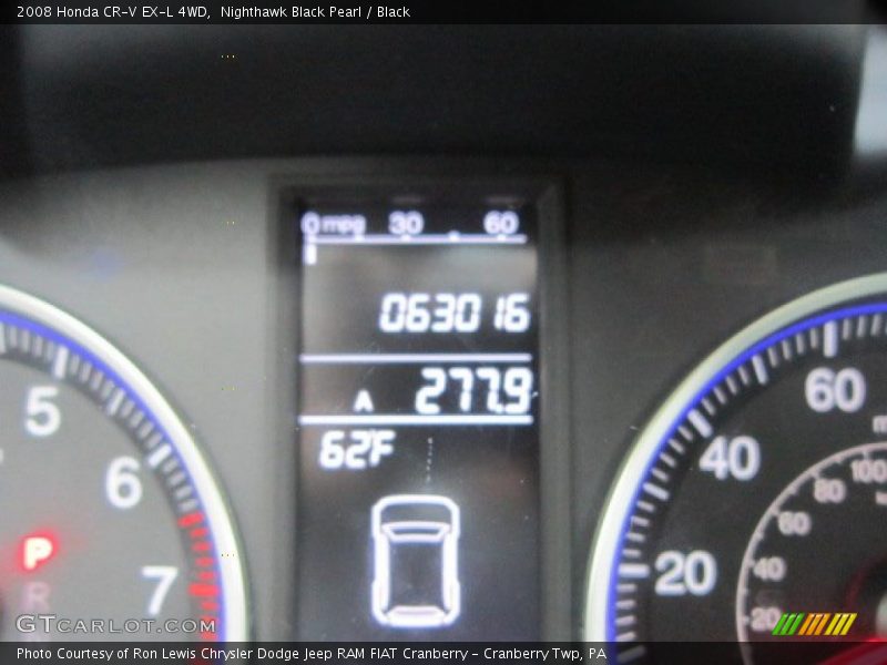Nighthawk Black Pearl / Black 2008 Honda CR-V EX-L 4WD