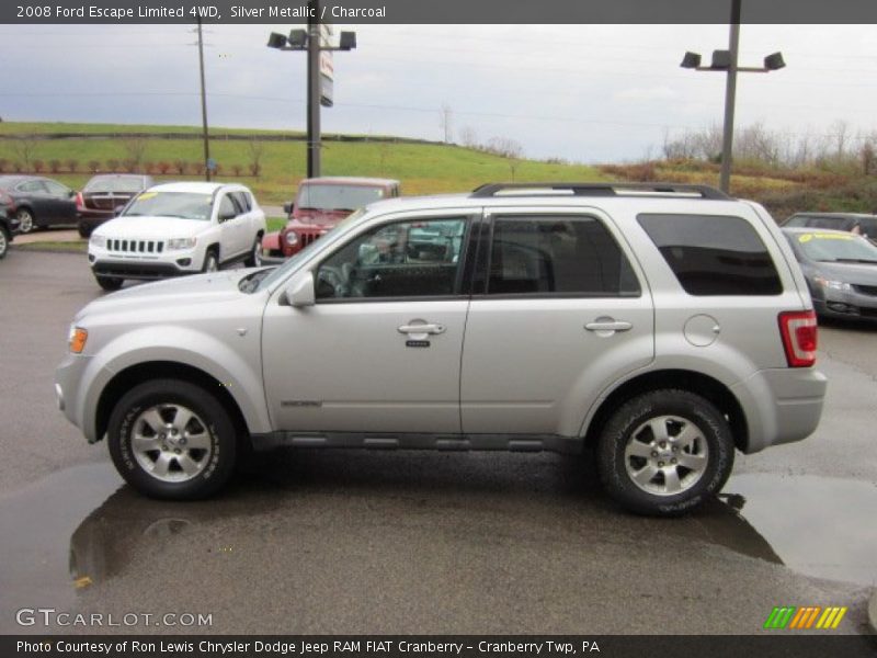 Silver Metallic / Charcoal 2008 Ford Escape Limited 4WD