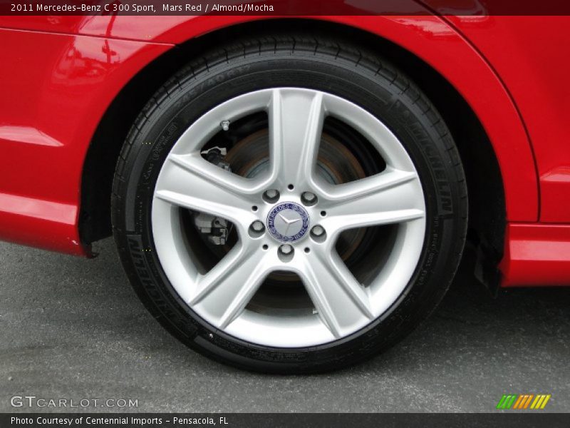 Mars Red / Almond/Mocha 2011 Mercedes-Benz C 300 Sport