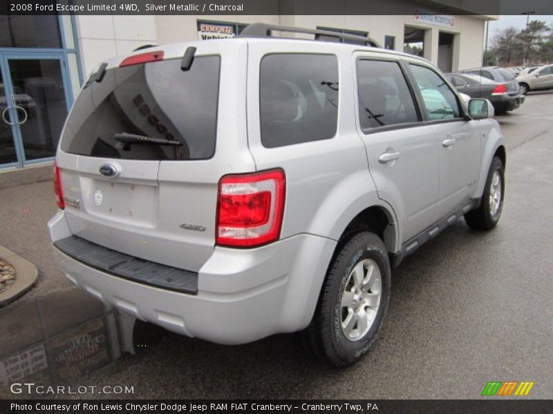 Silver Metallic / Charcoal 2008 Ford Escape Limited 4WD