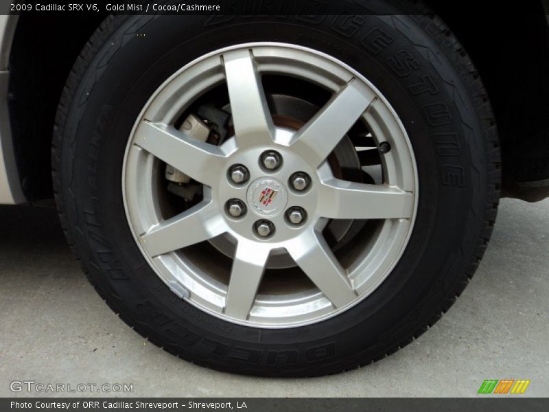 Gold Mist / Cocoa/Cashmere 2009 Cadillac SRX V6