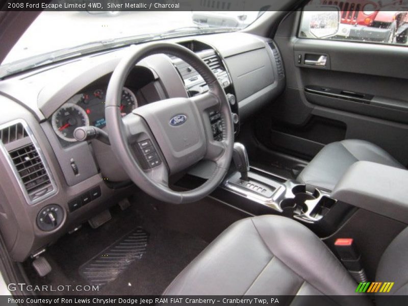 Silver Metallic / Charcoal 2008 Ford Escape Limited 4WD