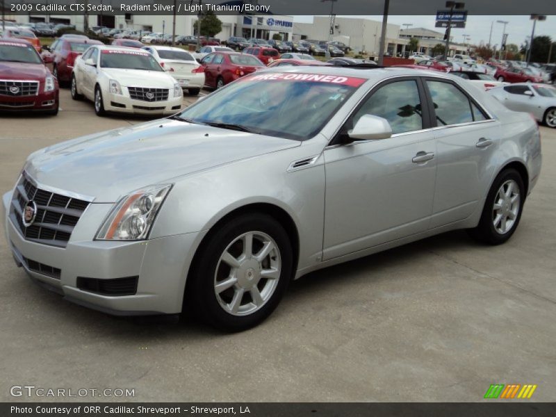 Radiant Silver / Light Titanium/Ebony 2009 Cadillac CTS Sedan