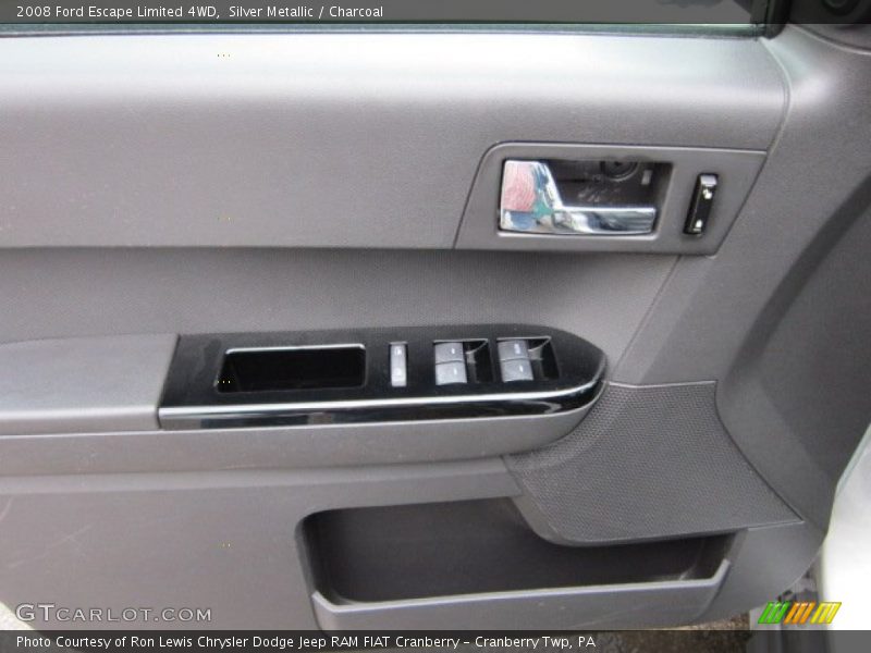 Silver Metallic / Charcoal 2008 Ford Escape Limited 4WD