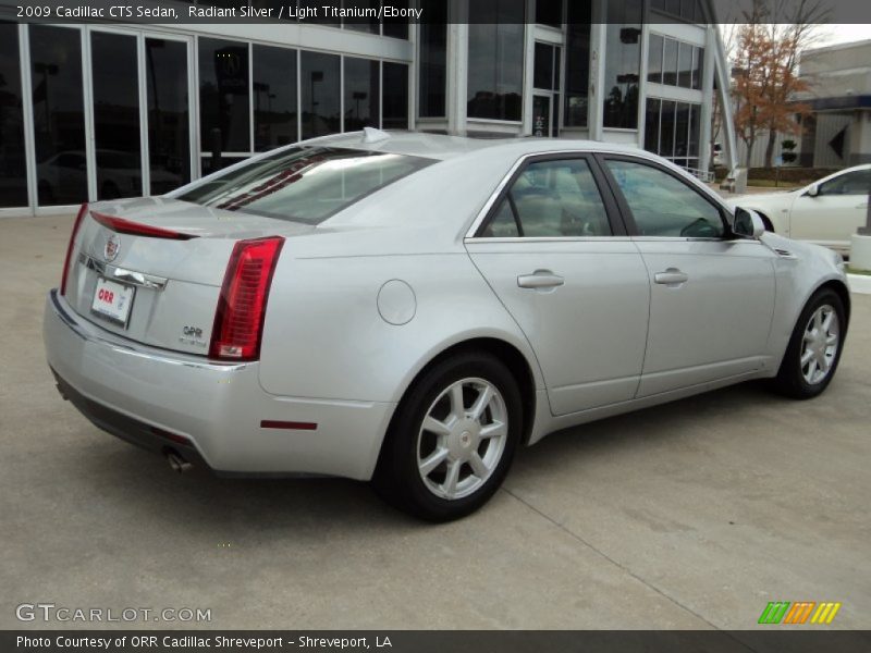 Radiant Silver / Light Titanium/Ebony 2009 Cadillac CTS Sedan
