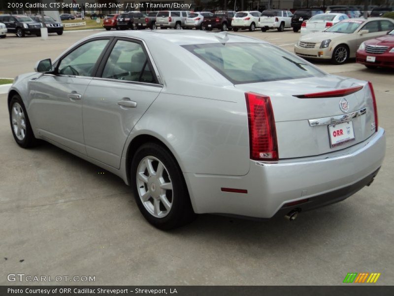 Radiant Silver / Light Titanium/Ebony 2009 Cadillac CTS Sedan
