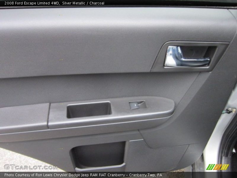 Silver Metallic / Charcoal 2008 Ford Escape Limited 4WD