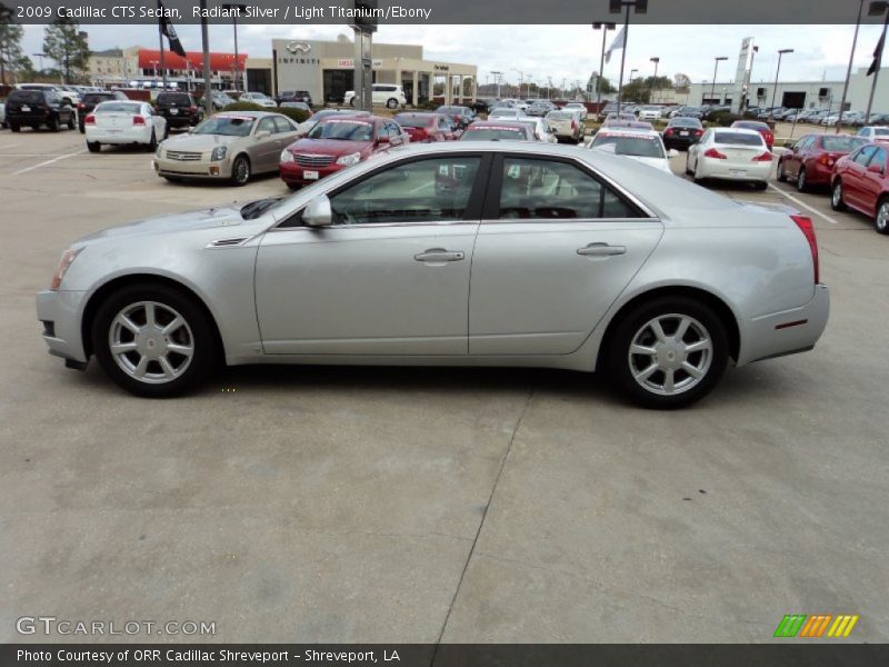Radiant Silver / Light Titanium/Ebony 2009 Cadillac CTS Sedan
