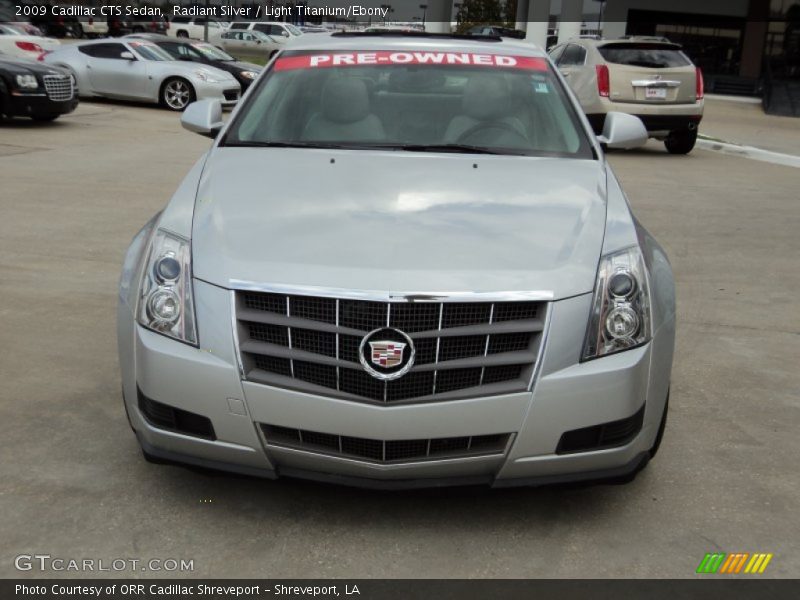 Radiant Silver / Light Titanium/Ebony 2009 Cadillac CTS Sedan