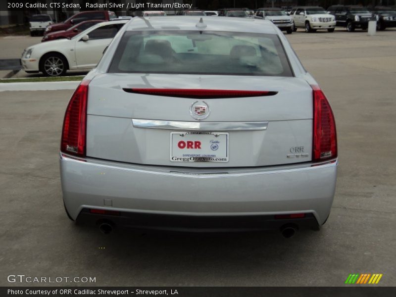 Radiant Silver / Light Titanium/Ebony 2009 Cadillac CTS Sedan