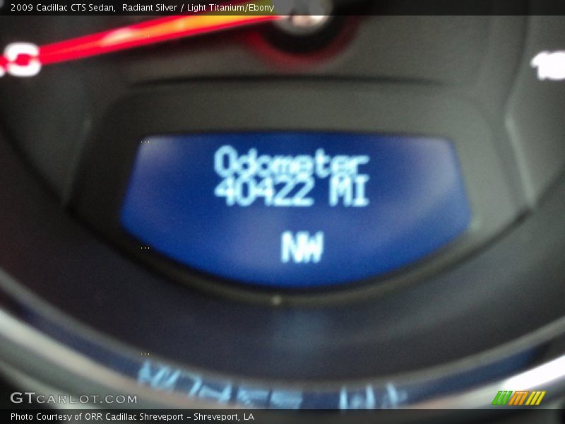 Radiant Silver / Light Titanium/Ebony 2009 Cadillac CTS Sedan
