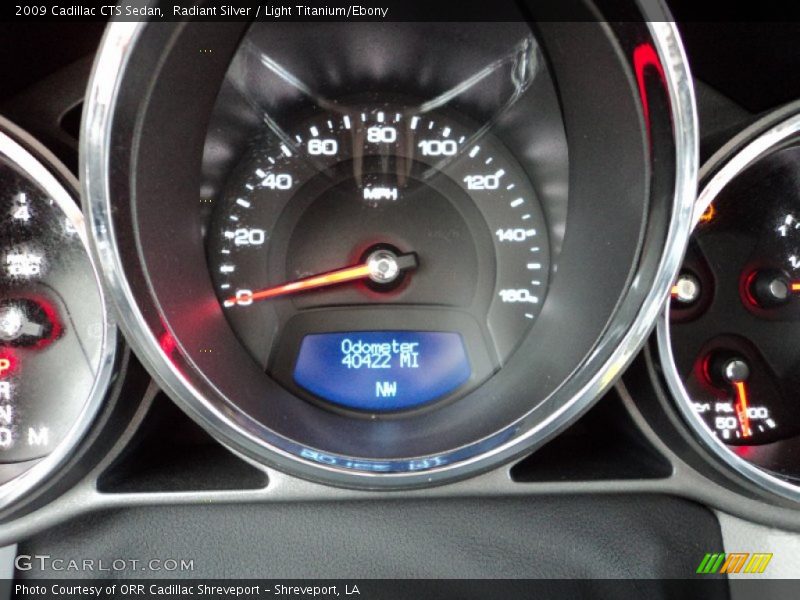 Radiant Silver / Light Titanium/Ebony 2009 Cadillac CTS Sedan