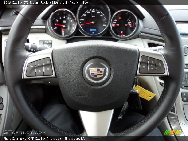 Radiant Silver / Light Titanium/Ebony 2009 Cadillac CTS Sedan