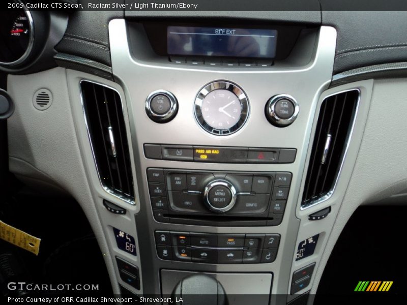 Radiant Silver / Light Titanium/Ebony 2009 Cadillac CTS Sedan