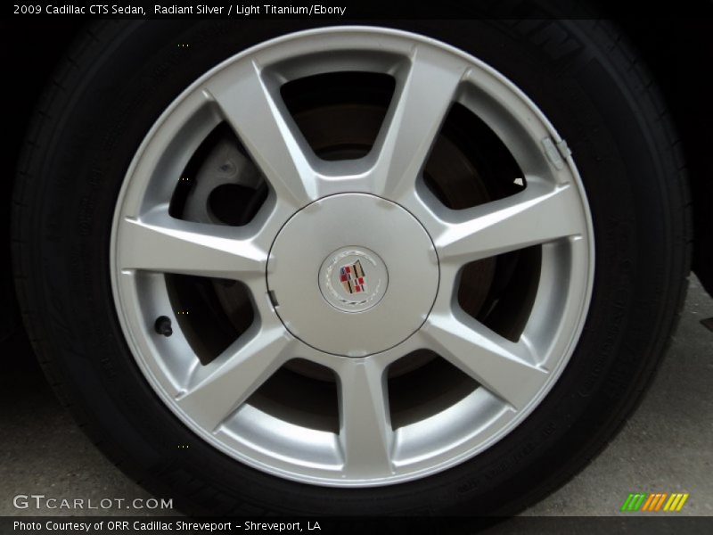 Radiant Silver / Light Titanium/Ebony 2009 Cadillac CTS Sedan
