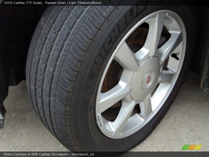 Radiant Silver / Light Titanium/Ebony 2009 Cadillac CTS Sedan