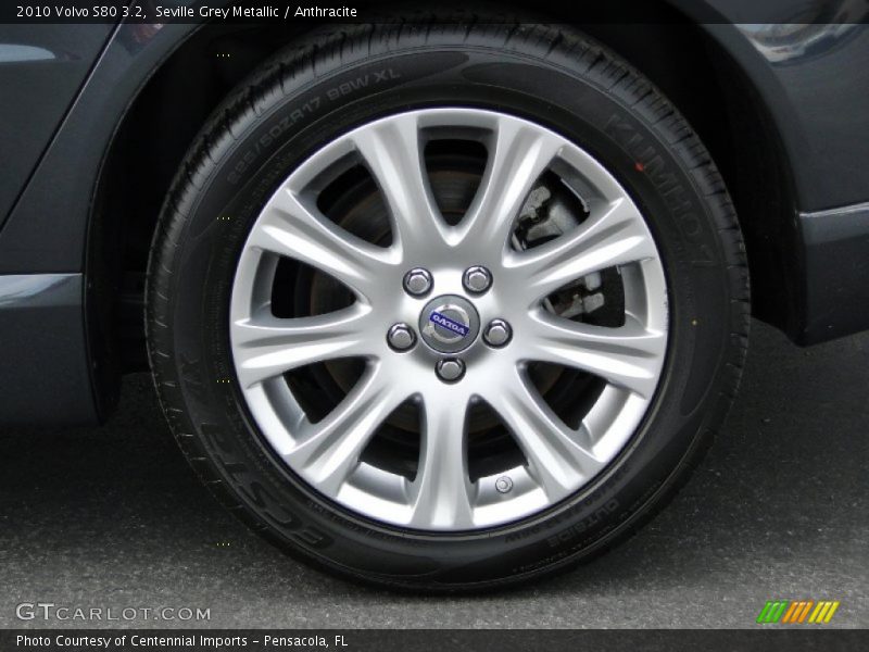 Seville Grey Metallic / Anthracite 2010 Volvo S80 3.2