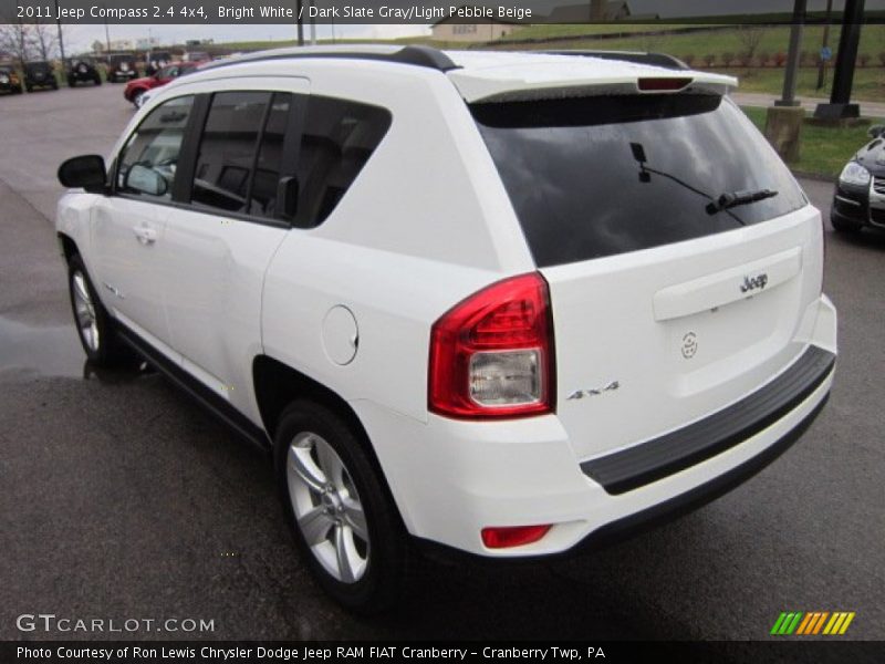 Bright White / Dark Slate Gray/Light Pebble Beige 2011 Jeep Compass 2.4 4x4