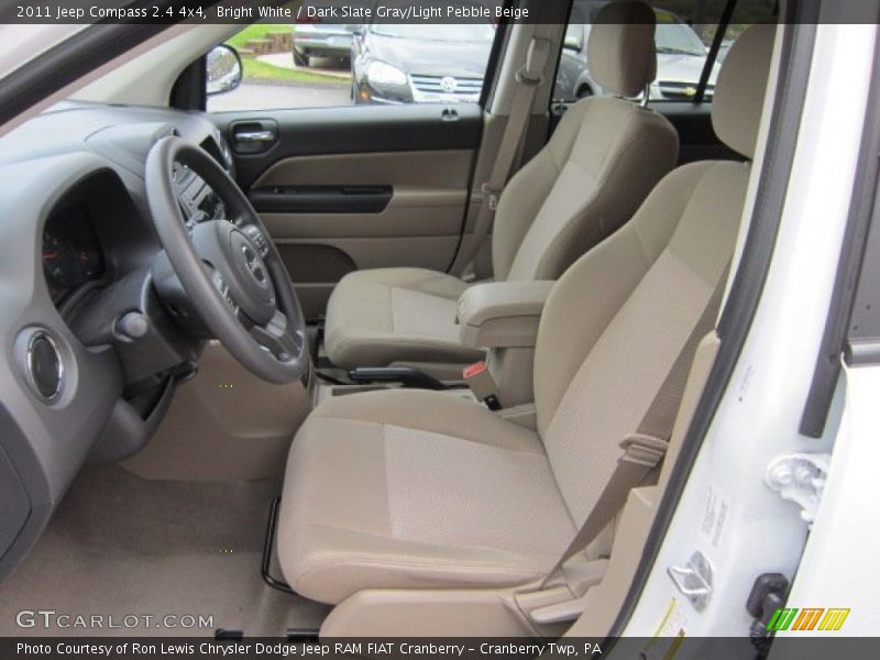 Bright White / Dark Slate Gray/Light Pebble Beige 2011 Jeep Compass 2.4 4x4