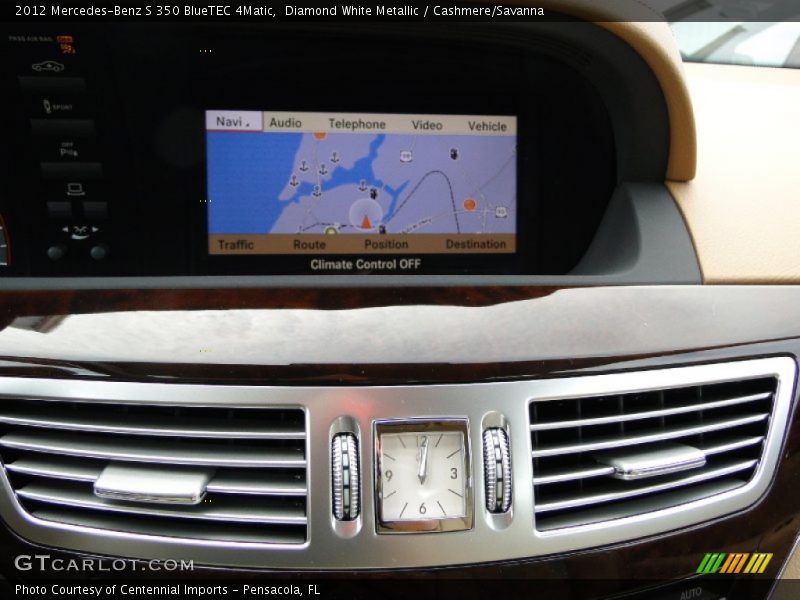 Diamond White Metallic / Cashmere/Savanna 2012 Mercedes-Benz S 350 BlueTEC 4Matic