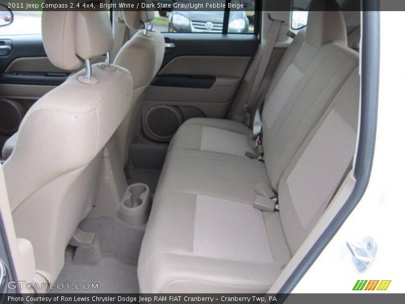 Bright White / Dark Slate Gray/Light Pebble Beige 2011 Jeep Compass 2.4 4x4