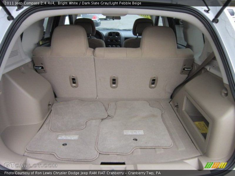 Bright White / Dark Slate Gray/Light Pebble Beige 2011 Jeep Compass 2.4 4x4