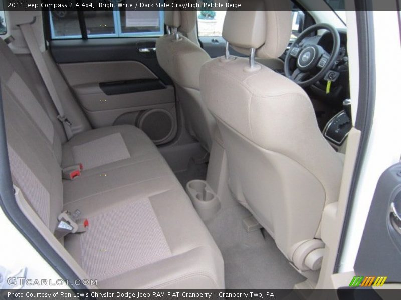 Bright White / Dark Slate Gray/Light Pebble Beige 2011 Jeep Compass 2.4 4x4
